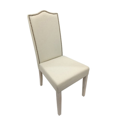 Florence Trestle Table and 4 Romero Parson Upholstered Chairs