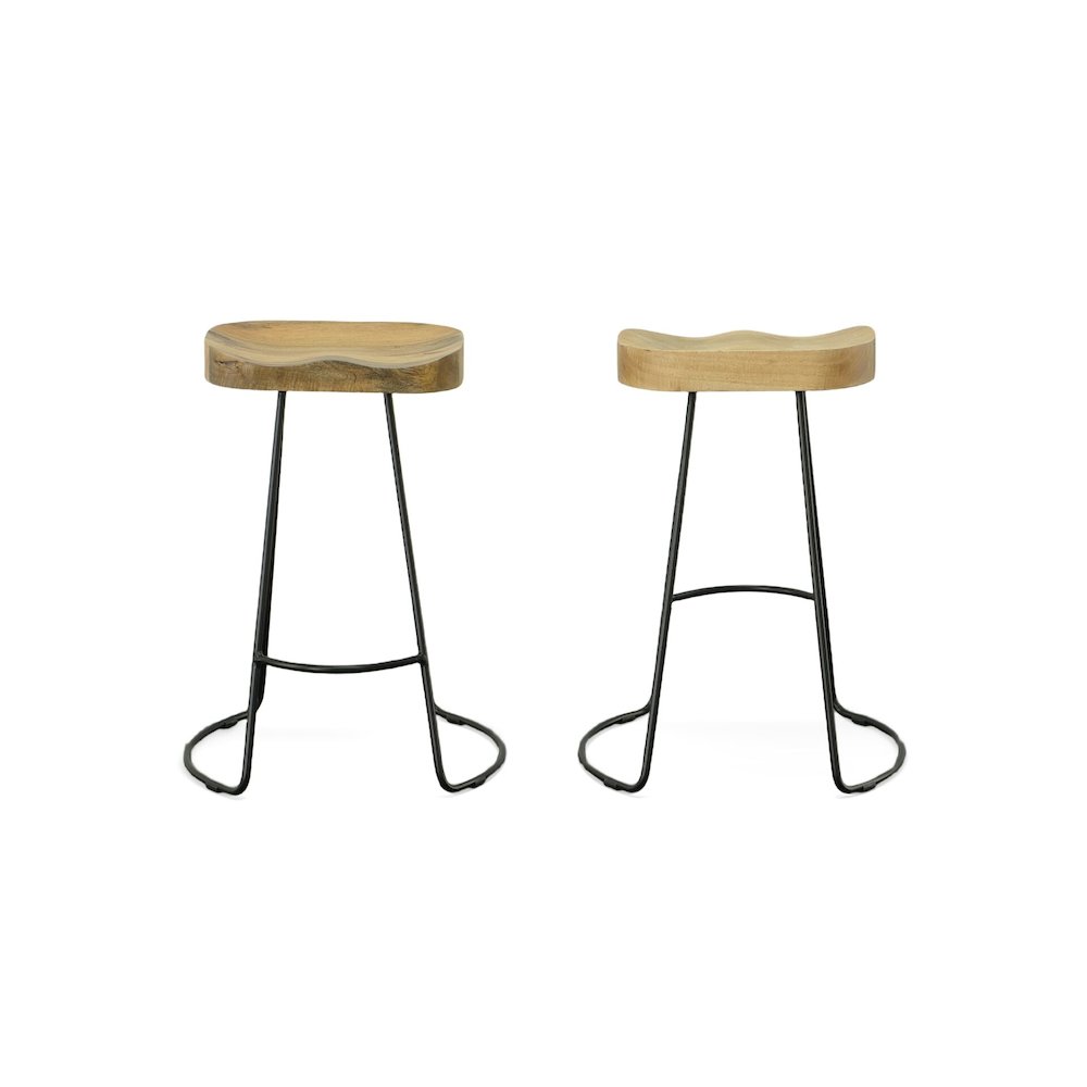 Fairview 30" Round Pedestal Bar Table with 2 Saga 25" Counter Stools
