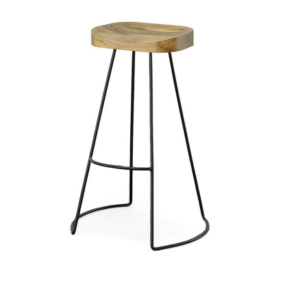 Fairview 30" Round Pedestal Bar Table with 2 Saga 25" Counter Stools