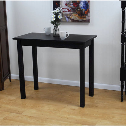 Tavern Pub Bar with 2 Counter Stools - Antique Black and Chestnut