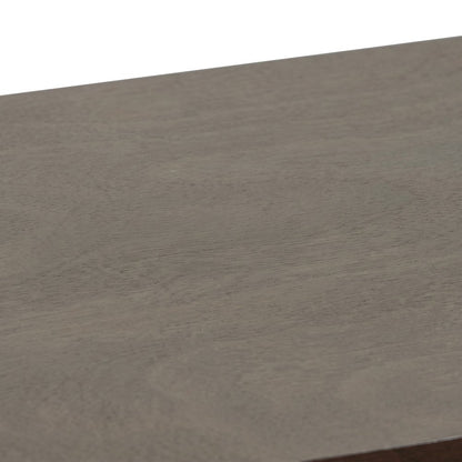 FurniFact Pub Table with Thick Top and Solid Rubberwood Legs, Espresso