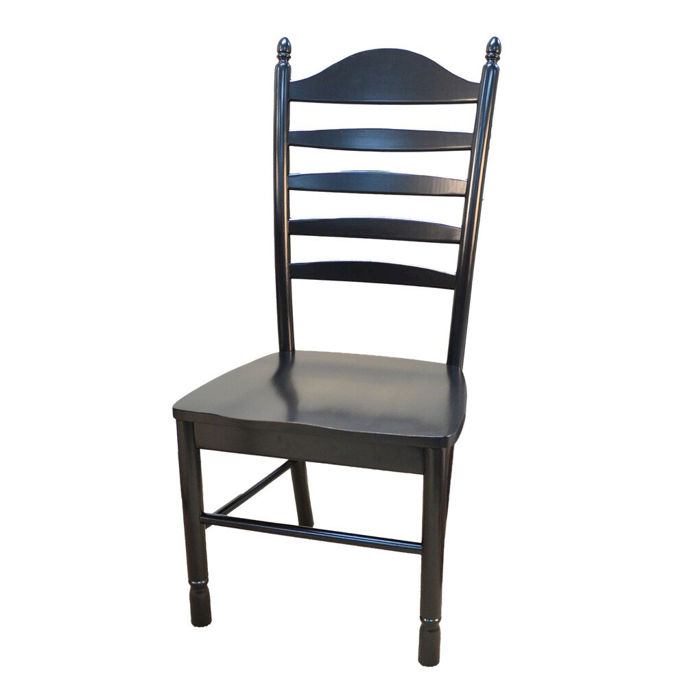 Fairview 30" Pedestal Dining Table with 2 Whitman Dining Chairs - Antique Black