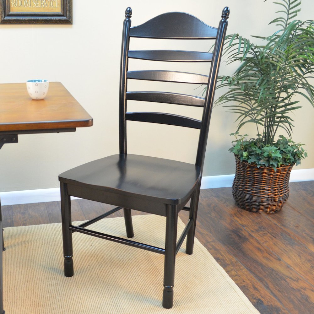 Monet X Base Dining Table with 2 Whitman Dining Chairs - Antique Black