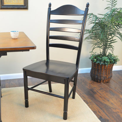Monet X Base Dining Table with 2 Whitman Dining Chairs - Antique Black