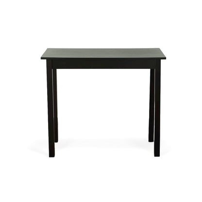 Tavern Pub Bar with 2 Counter Stools - Antique Black and Natural Mango