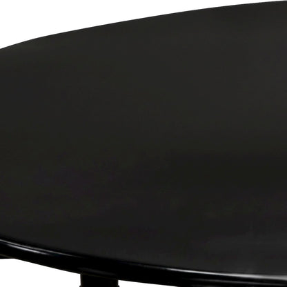 Outdoor Escape Round Folding Bistro Table with Umbrella, Black, 30 inch
