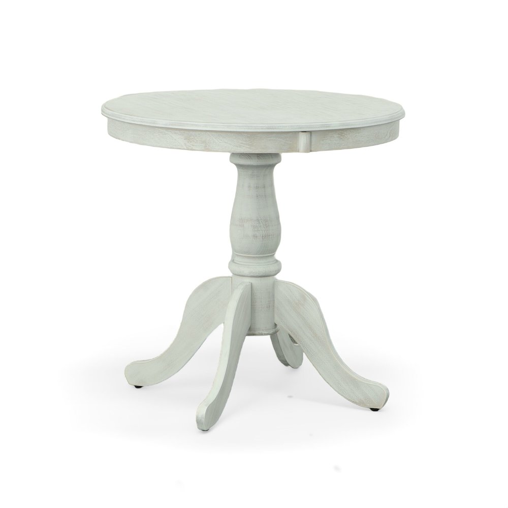 Fairview 30" Pedestal Dining Table with 2 Vera Dining Chairs - Whitewash