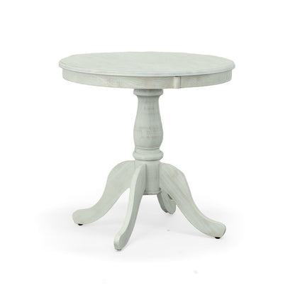 Fairview 30" Pedestal Dining Table with 2 Vera Dining Chairs - Whitewash