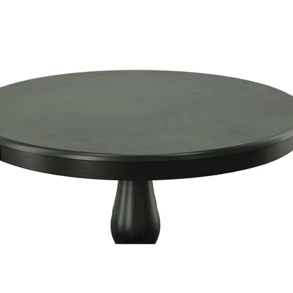 Fairview 36" Pedestal Dining Table with 4 Whitman Dining Chairs - Antique Black