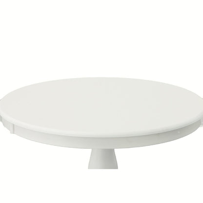 Fairview 36" Pedestal Dining Table with 2 Windsor Dining Chairs - Pure White