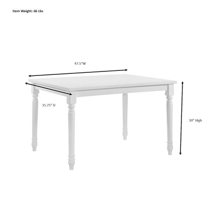 Draven Farmhouse Dining Table with 4 Laurant Upholstered Dining Chair