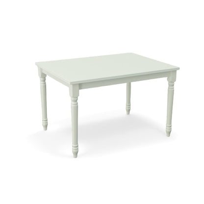Draven Farmhouse Dining Table with 4 Laurant Upholstered Dining Chair