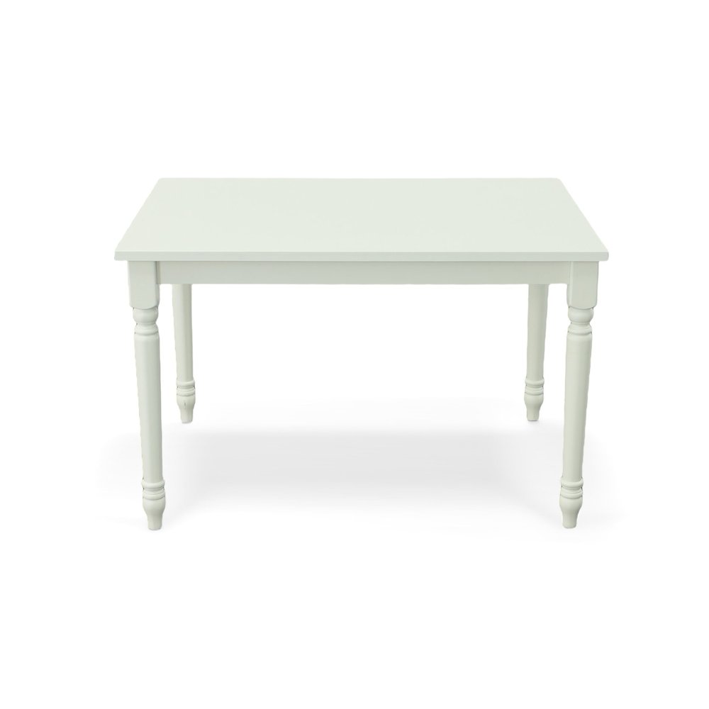 Draven Farmhouse Dining Table with 4 Laurant Upholstered Dining Chair