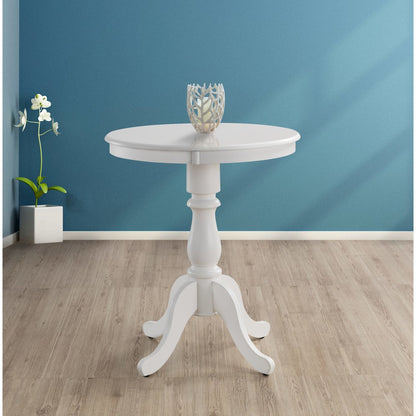 Fairview 30" Round Pedestal Bar Table with 2 Saga 25" Counter Stools