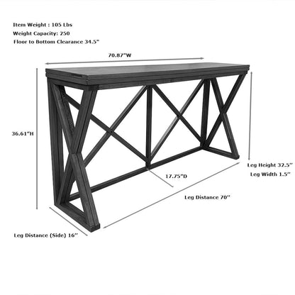 Taylor Flip Top Bar Table with 2 Counter Stools - Golden Oak