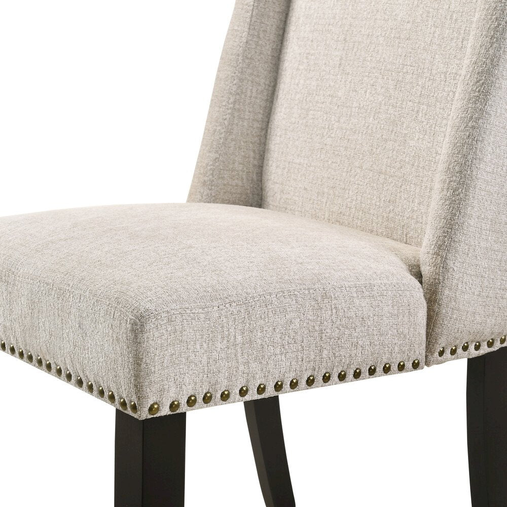 40" Round Dining Table and 4 Laurant Upholstered Dining Chairs
