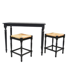 Hawthorne Bar Table with 2 Counter Stools - Antique Black