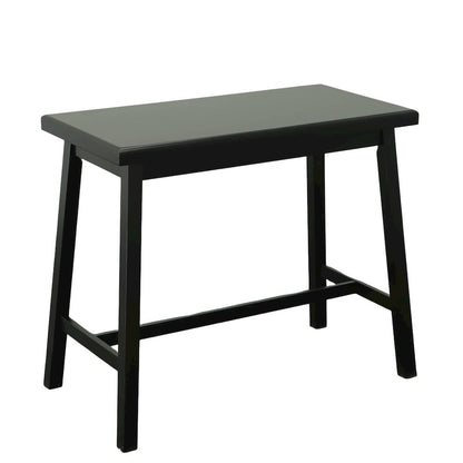 Asian Thick Top 42" x 22" Bar Table - Antique Black
