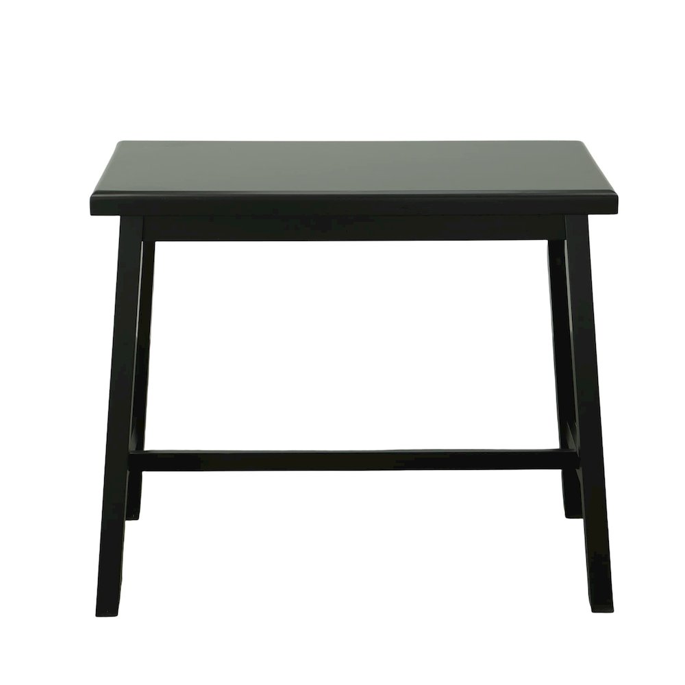 Asian Thick Top 42" x 22" Bar Table - Antique Black