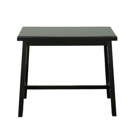Asian Thick Top 42" x 22" Bar Table - Antique Black