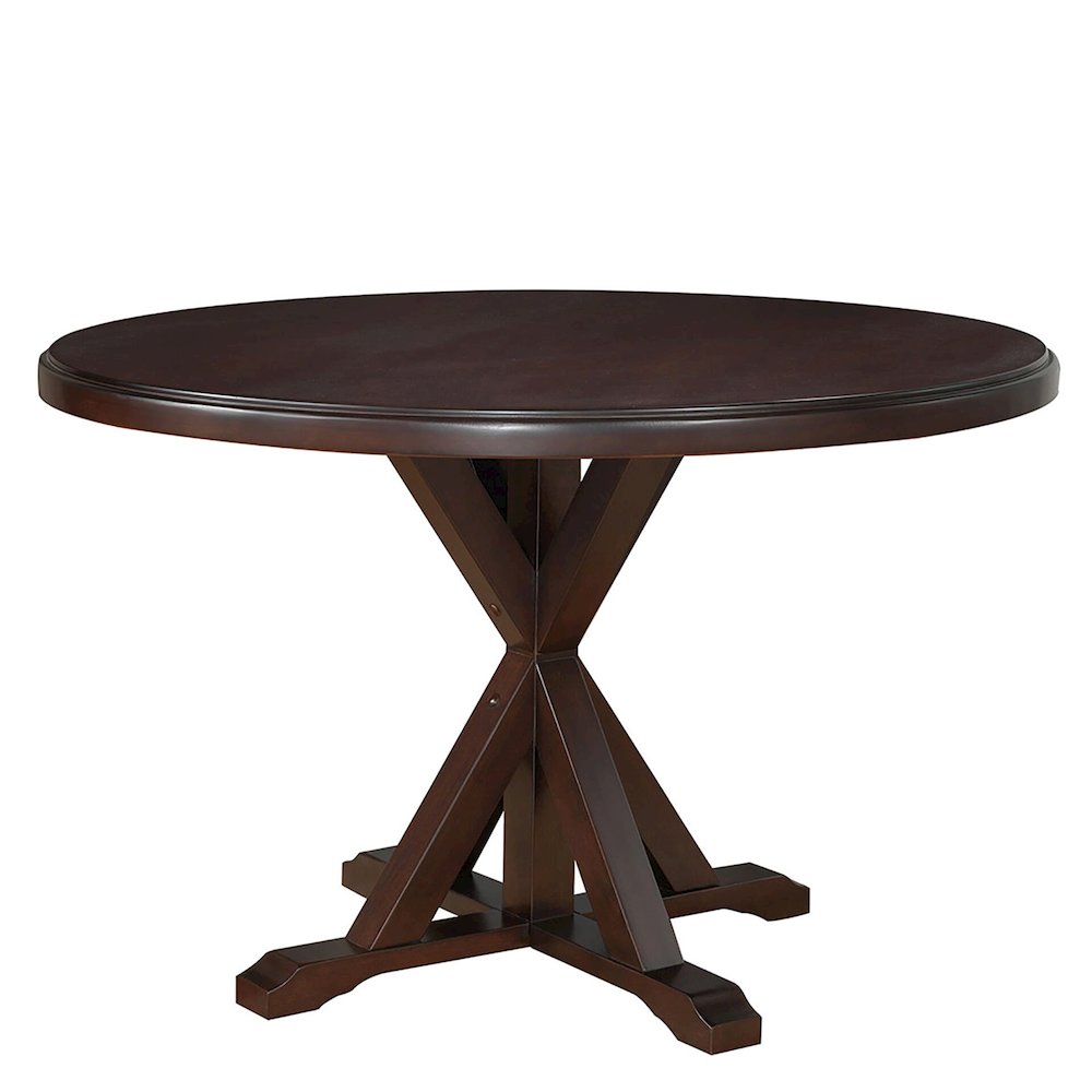 Monet X Base Dining Table with 2 Whitman Dining Chairs - Espresso