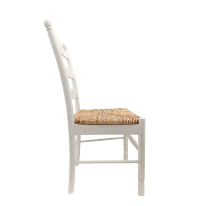 Fairview 30" Pedestal Dining Table with 2 Vera Dining Chairs - Whitewash