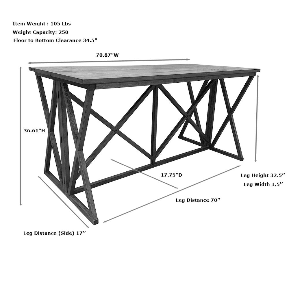 Taylor Flip Top Bar Table with 4 Counter Stools - Golden Oak