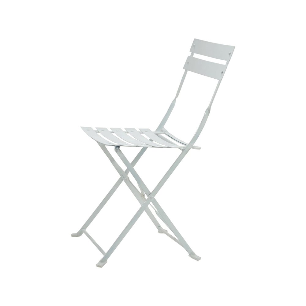 Bistro Folding Outdoor Chair Set - Set of 2 - White