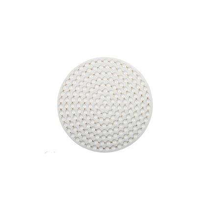 Dimple Round Accent Table - Whitewash