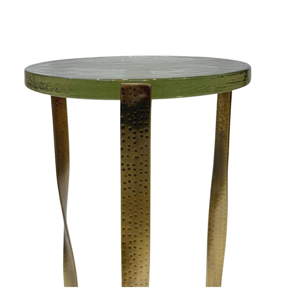 Castella Round Side Table - Brass
