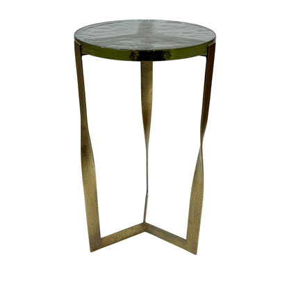 Castella Round Side Table - Brass