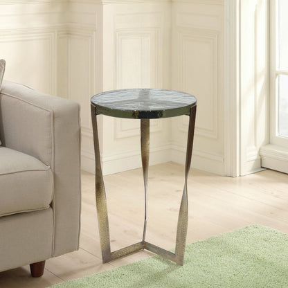 Castella Round Side Table - Brass