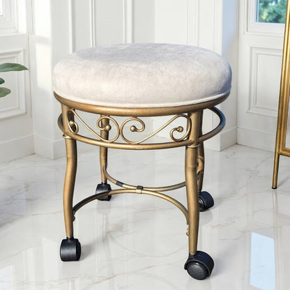 Victorian Vanity Stool - Bronze