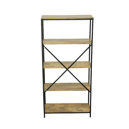 Brayden Tall Bookcase - Natural/Black