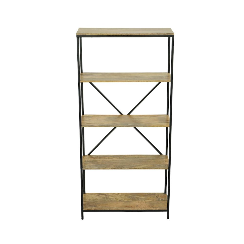 Brayden Tall Bookcase - Natural/Black