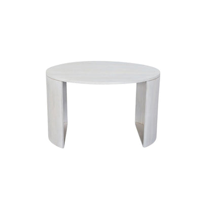 Sable 30" Round Nesting Coffee Table - Whitewash