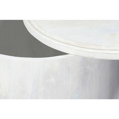 Sable 30" Round Nesting Coffee Table - Whitewash