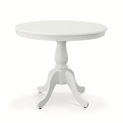 Fairview 36" Round Pedestal Dining Table - White