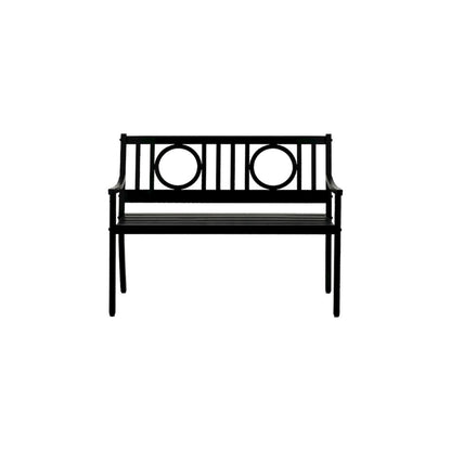 Gramercy Outdoor Bench and Side Table - Black