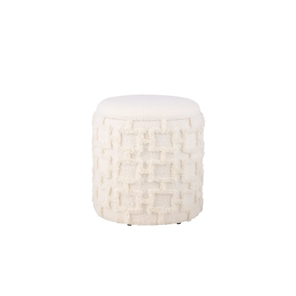 Handwoven Morpheus Solid Fabric Storage Ottoman