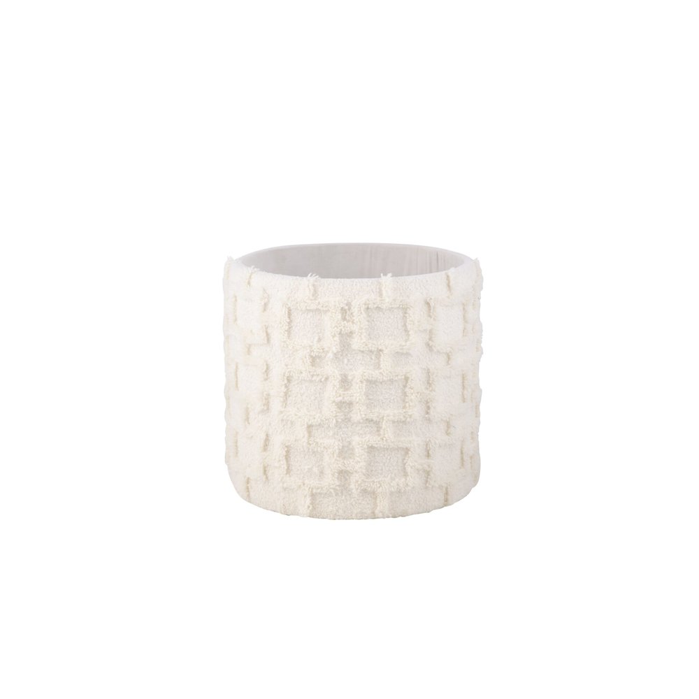 Handwoven Morpheus Solid Fabric Storage Ottoman