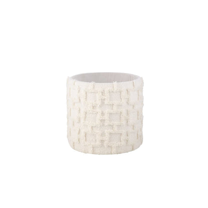 Handwoven Morpheus Solid Fabric Storage Ottoman