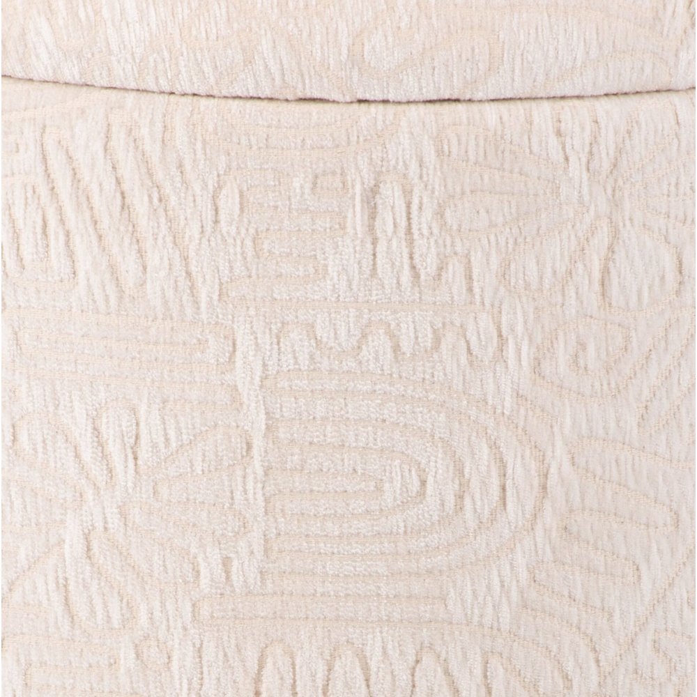 Handwoven Hermes Solid Fabric Storage Ottoman