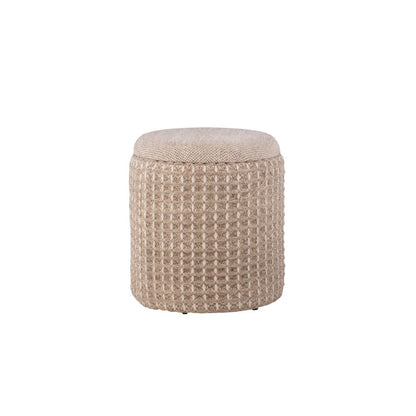 Handwoven Plutus Tuape Waffle Storage Ottoman