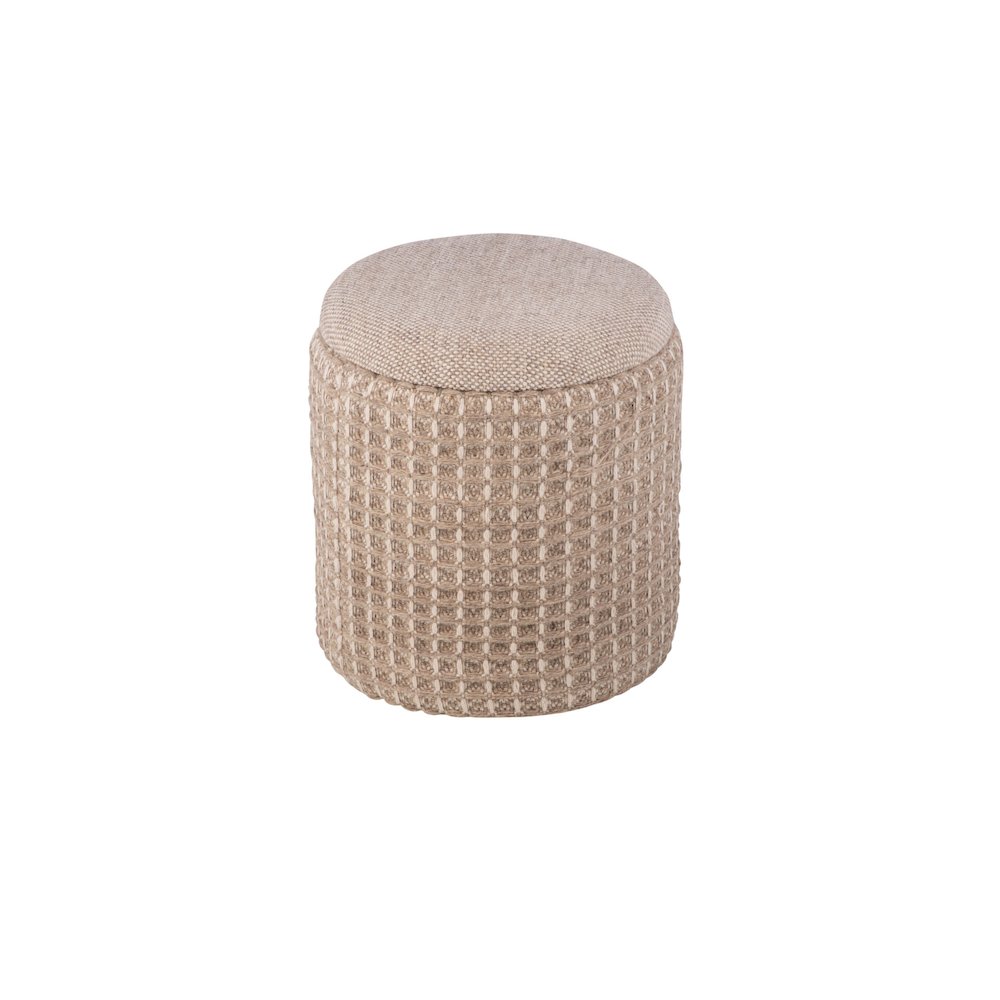 Handwoven Plutus Tuape Waffle Storage Ottoman