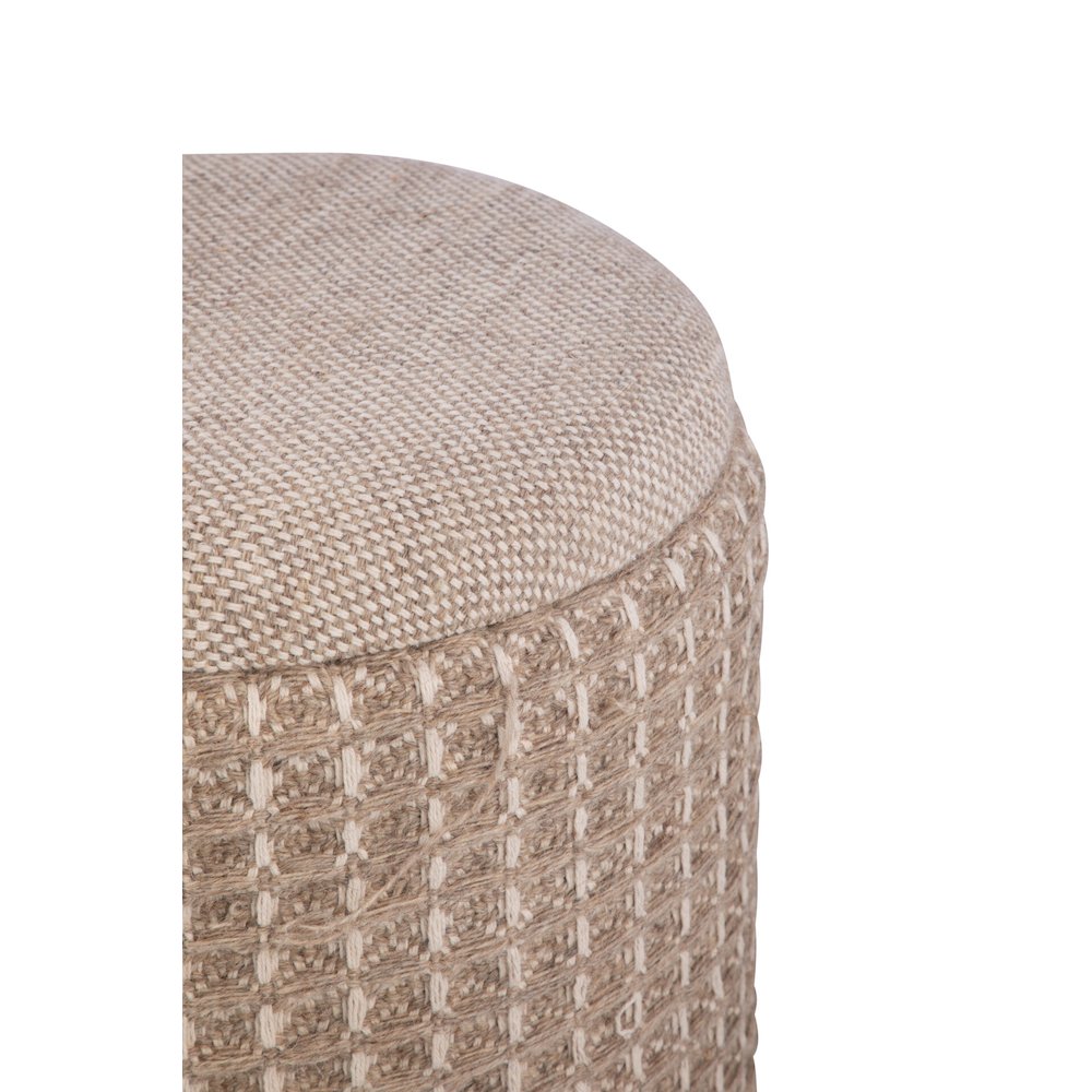 Handwoven Plutus Tuape Waffle Storage Ottoman