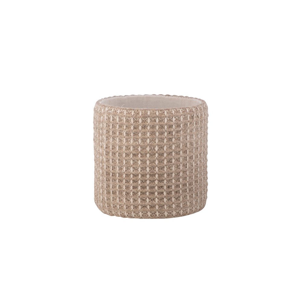Handwoven Plutus Tuape Waffle Storage Ottoman