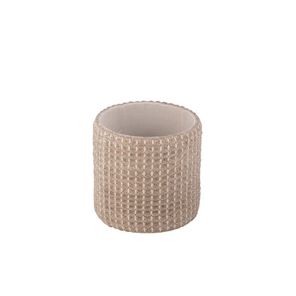 Handwoven Plutus Tuape Waffle Storage Ottoman