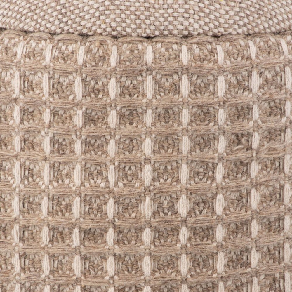 Handwoven Plutus Tuape Waffle Storage Ottoman