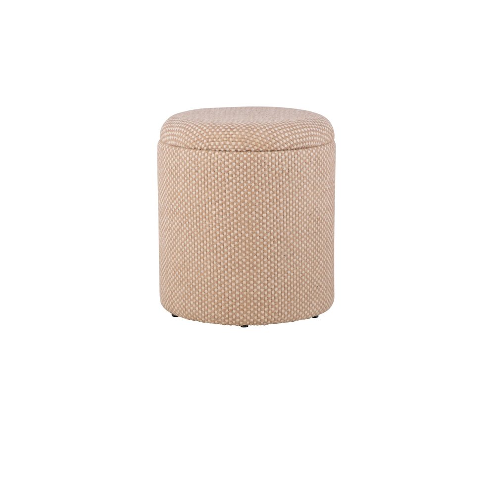 Handwoven Apollo Jute Check Storage Ottoman